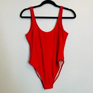 Vibrant Red Women's One Piece Swimsuit